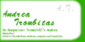 andrea trombitas business card